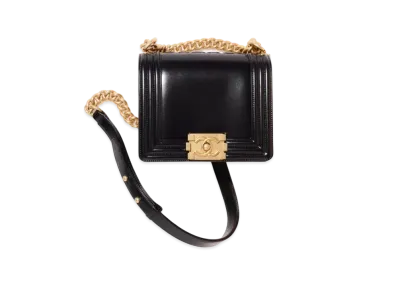 CHANEL Boy Chanel Mini Hand Bag Calfskin "Black"