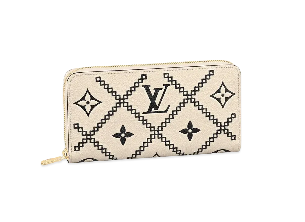 ルイヴィトン ジッピー・ウォレット モノグラム アンプラント "ベージュ" M81141