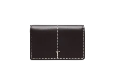 TOD'S Leather Business Card Holder "Black"