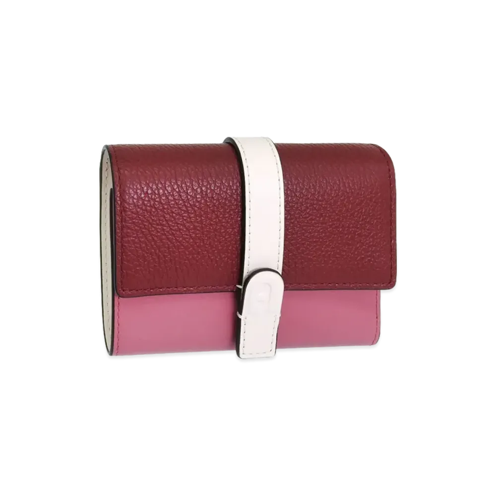 FURLA Grazia Compact Wallet Trifold "Pink"