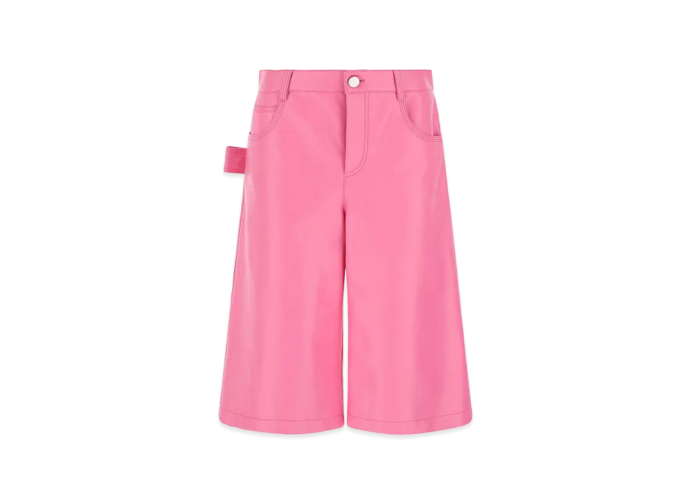 Bottega Veneta Women's Nappa Leather Bermuda Shorts "Pink"