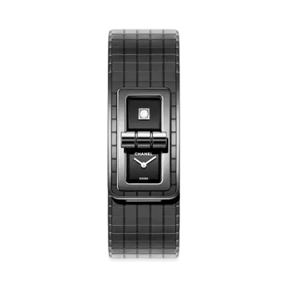 CHANEL Code Coco Watch Matte Highly Resistant Ceramic and Steel Coating "Black"