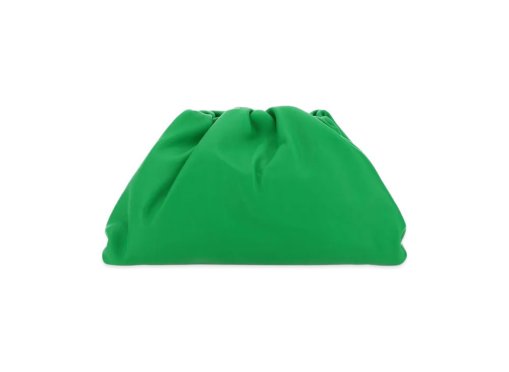Bottega Veneta Women's Nappa Leather Teen Pouch Clutch "Grass Green"