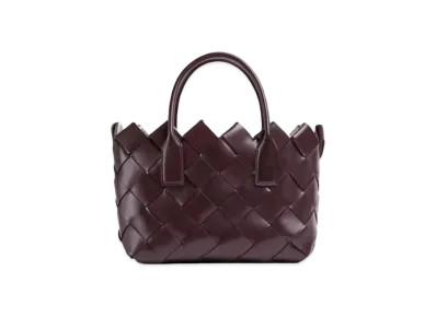 Bottega Veneta Intrecciato Leather Small Tote "Grape"