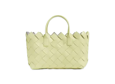 Bottega Veneta Intrecciato Leather Small Tote "Lemon"