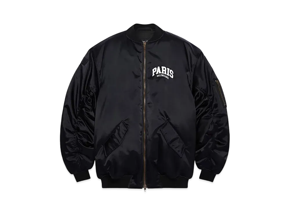 BALENCIAGA MENS Cities Paris Bomber Jacket "Black"