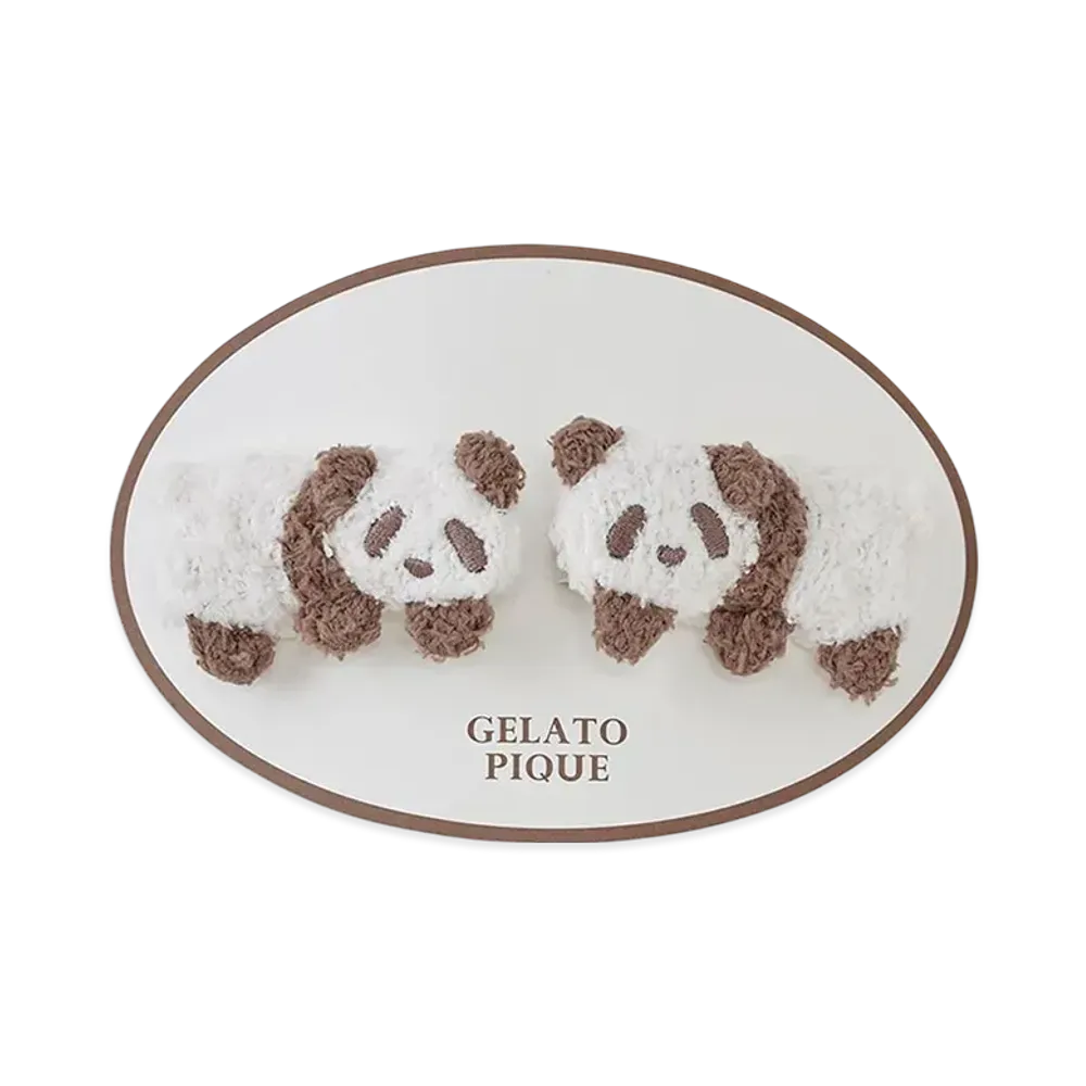 GELATO PIQUE Panda Hair Clip Set "Brown"