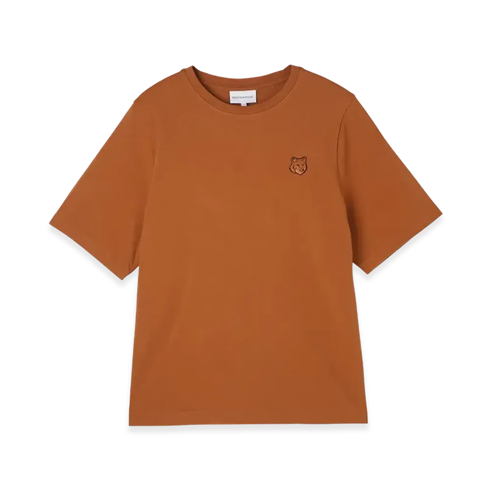 Maison Kitsune Bold Fox Head Patch Comfort T-Shirt "Tobacco"