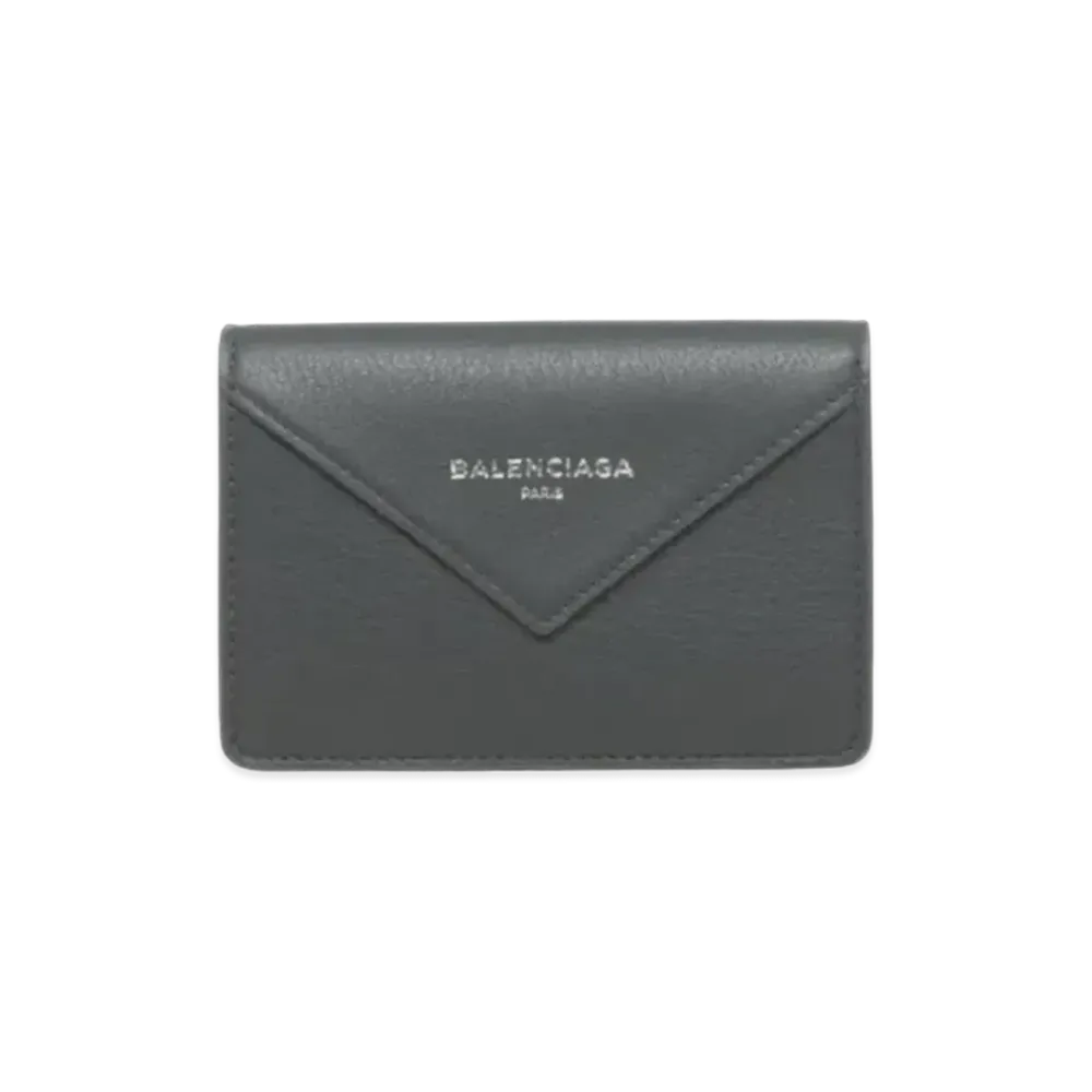 BALENCIAGA Paper Stone Paper Multicard Slot Card Holder "Gray"