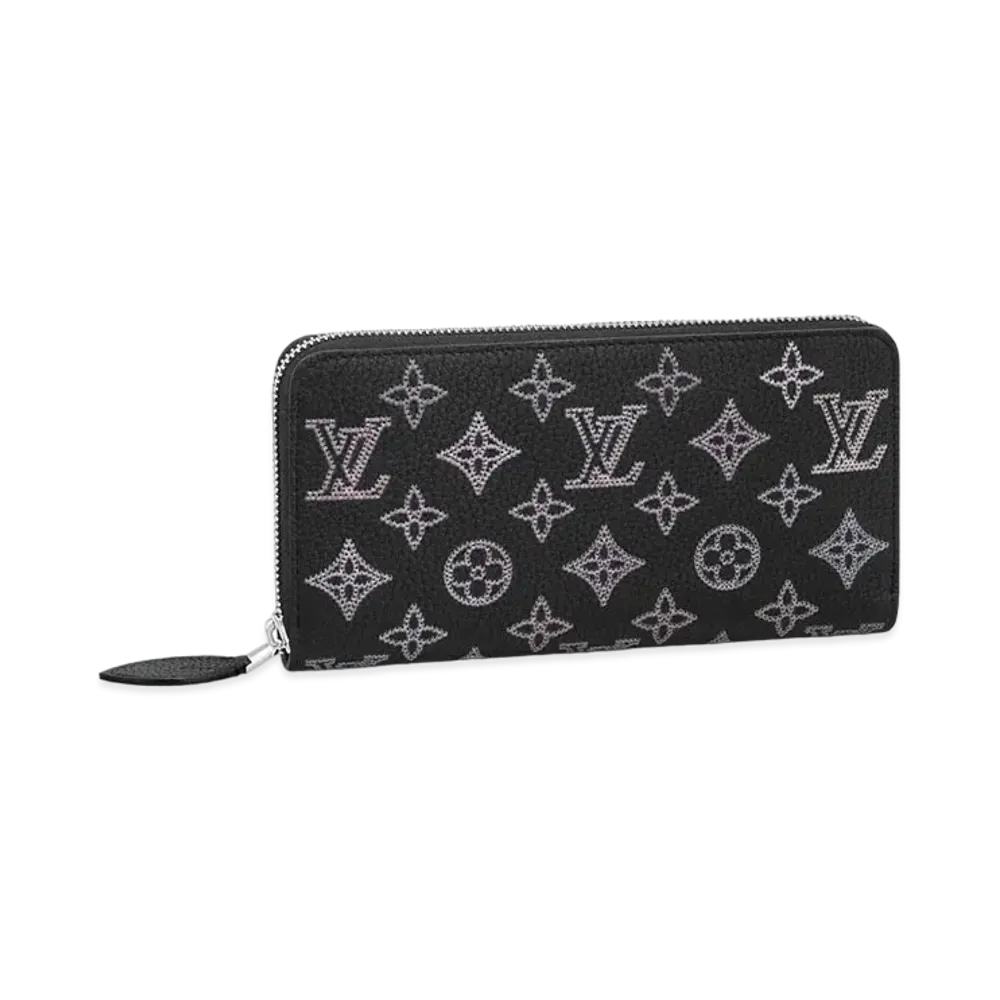 Louis Vuitton Zippy Wallet Monogram Mahina Flight Mode "Noir"