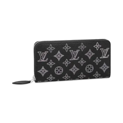 Louis Vuitton Zippy Wallet Monogram Mahina Flight Mode "Noir"