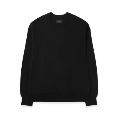Y-3 Organic Cotton Terry Crew Sweatshirt "Black"