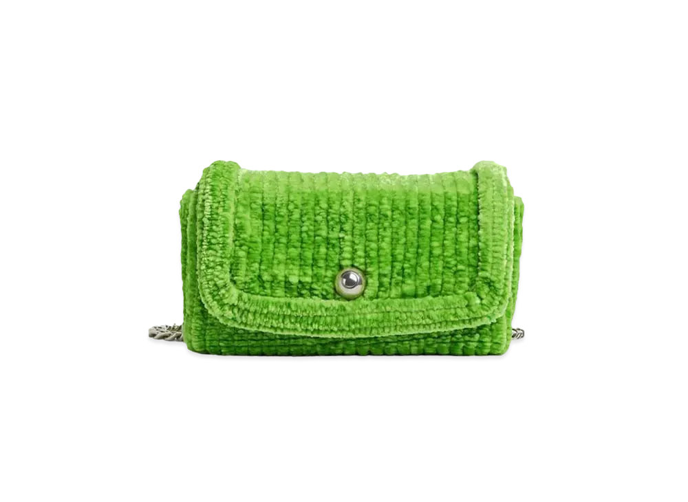 Bottega Veneta Chenille Corduroy Shoulder Bag "Caterpillar"