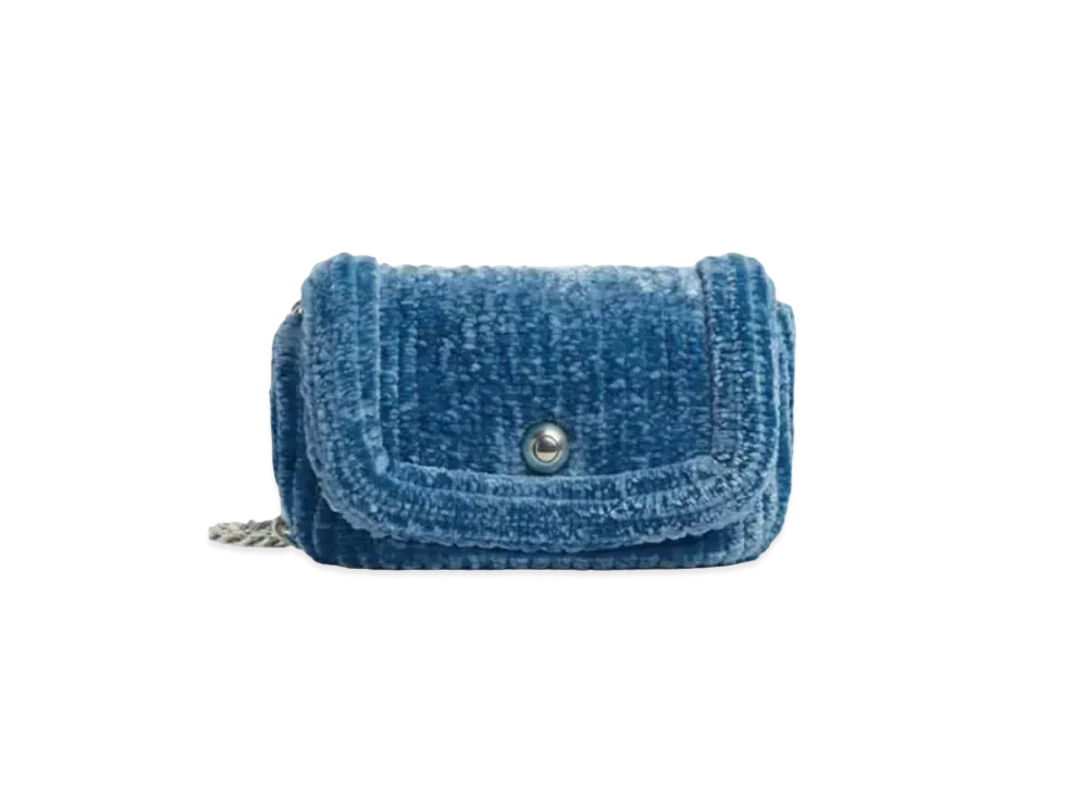 Bottega Veneta Chenille Corduroy Shoulder Bag "Wave"