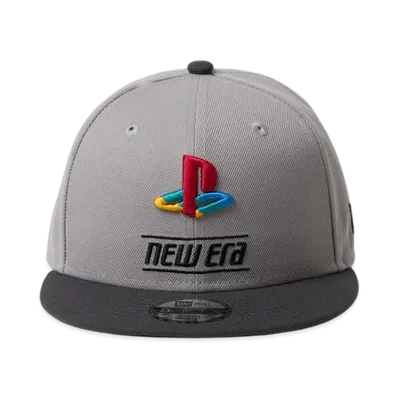 NEW ERA x PlayStation Youth 9FIFTY Family Mark New Era Logo Kids "Grey/Dark Graphite"
