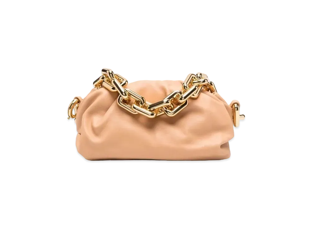 Bottega Veneta Teen Chain Pouch "Almond"