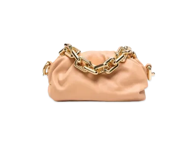 Bottega Veneta Teen Chain Pouch "Almond"