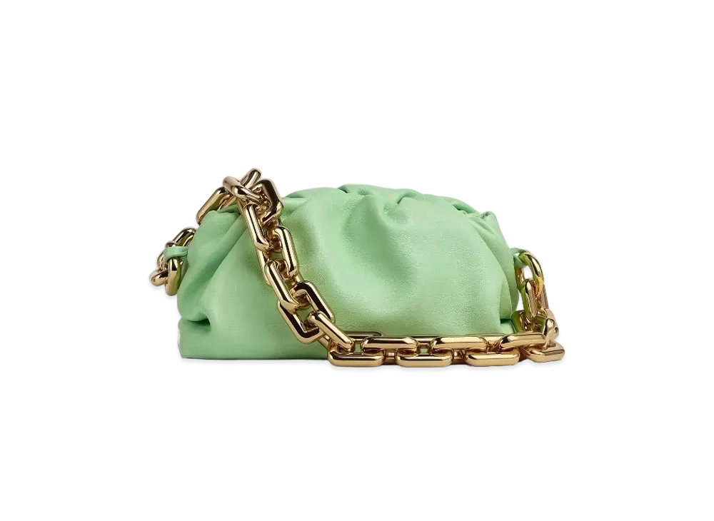 Bottega Veneta Teen Chain Pouch "Wasabi "