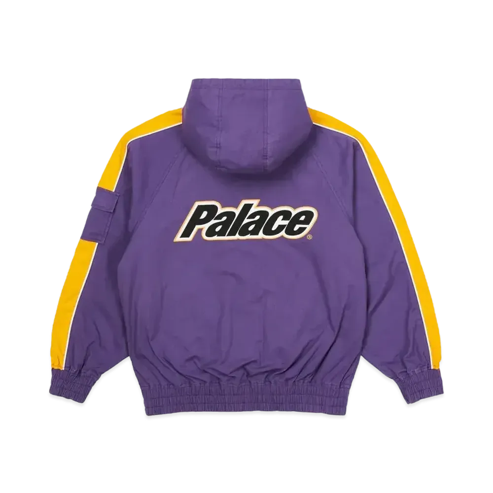 PALACE Lowercase Hooded Cotton Jacket "Purple / Yellow"