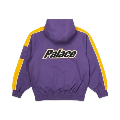 PALACE Lowercase Hooded Cotton Jacket "Purple / Yellow"