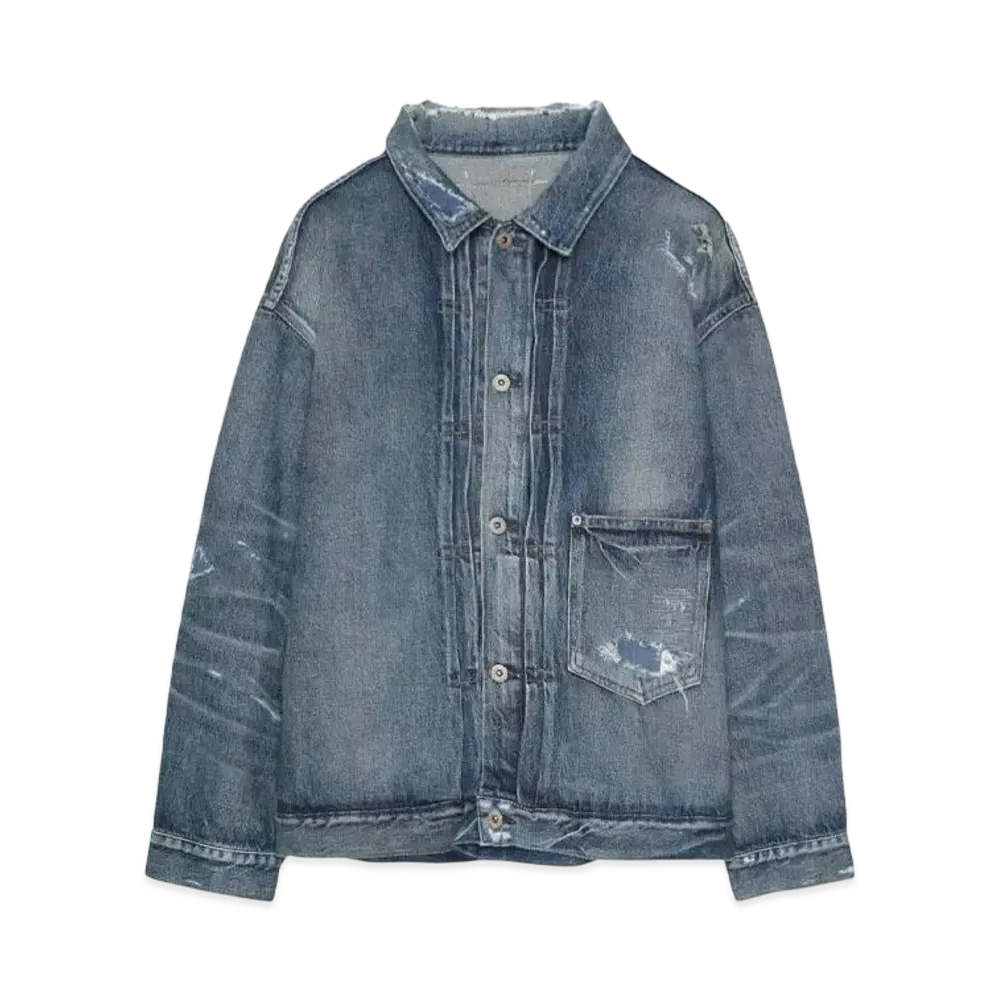 MADNESS AGING TYPE-I DENIM TRUCKER "INDIGO"