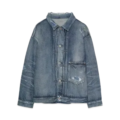 MADNESS AGING TYPE-I DENIM TRUCKER "INDIGO"