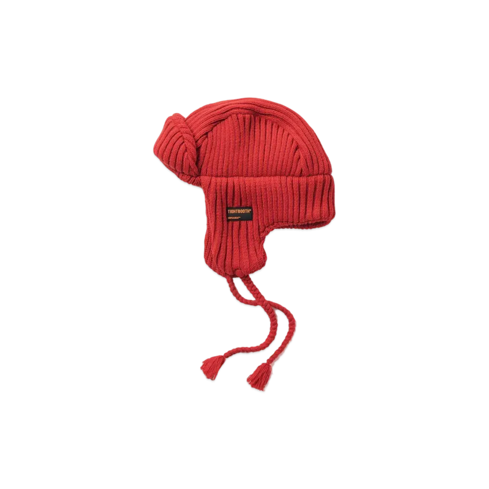 TIGHTBOOTH Bomber Beanie "Red"