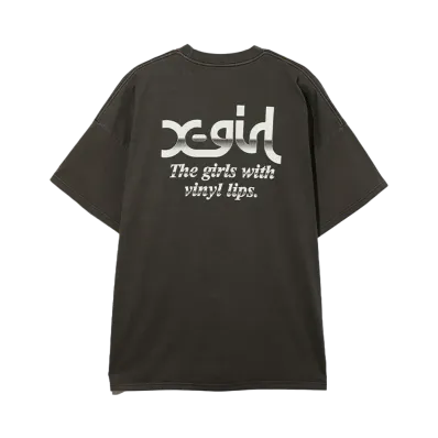 X-Girl Gradation Mills Logo S/S Big Tee Dress "Black"