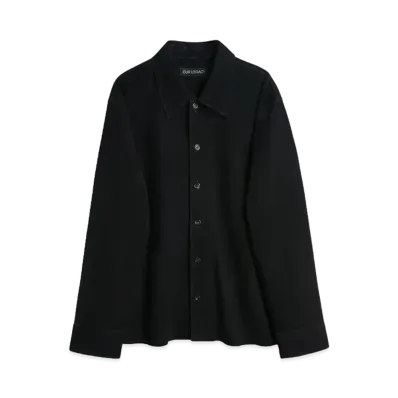OUR LEGACY Welding Shirt Suede "Lithe Black"