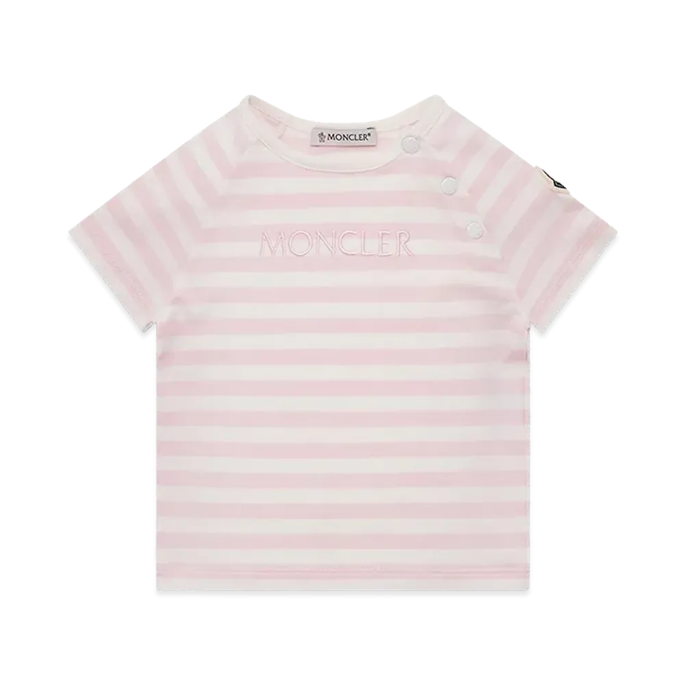 MONCLER Kids Striped T-Shirt "Pink"