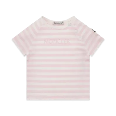 MONCLER Kids Striped T-Shirt "Pink"