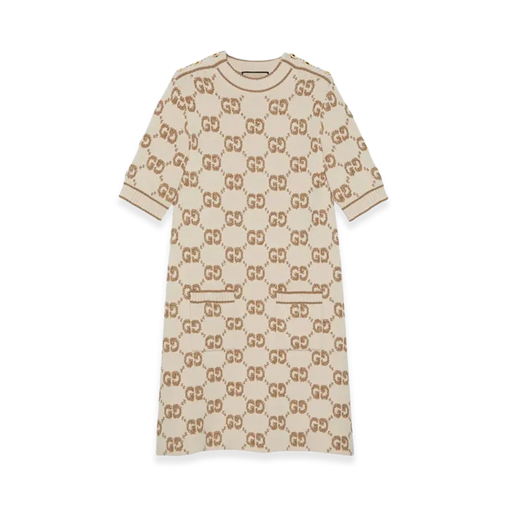 GUCCI Women's Cruise Dresses "Beige"