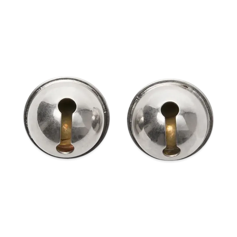 Acne Studios Bell-Shaped Metal Earrings "Semi Matte Silver"