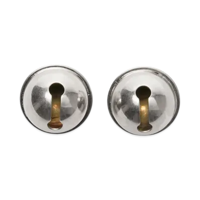 Acne Studios Bell-Shaped Metal Earrings "Semi Matte Silver"