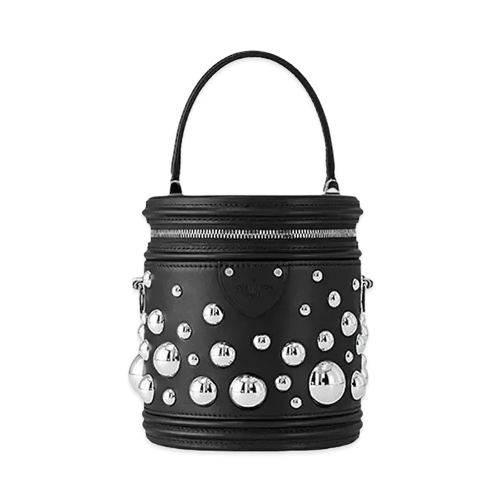 Louis Vuitton x Yayoi Kusama Cannes Taurillon Leather Metal Dots "Noir"
