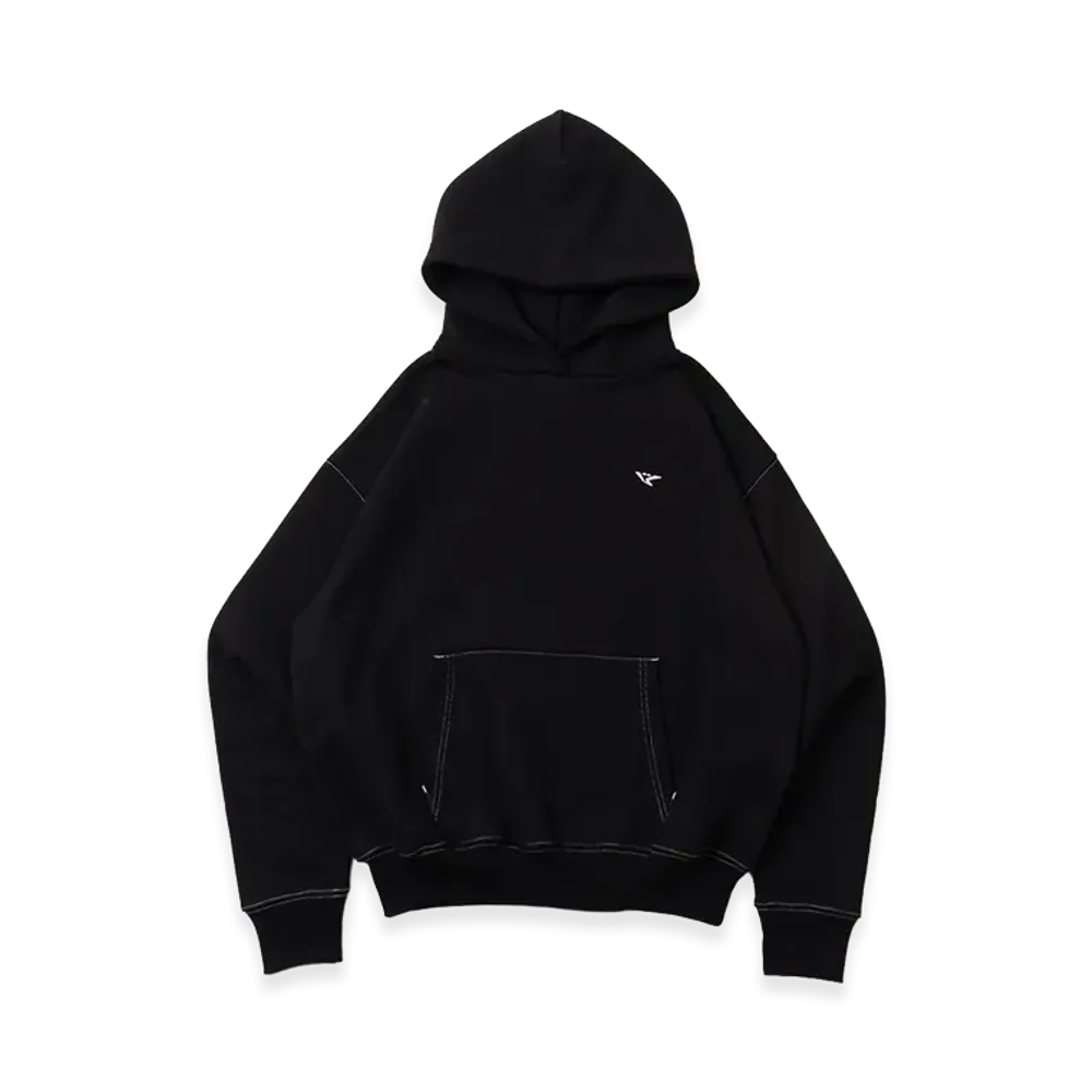 BLESS U Short Length Hoodie 2 "Black"