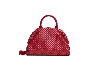 Bottega Veneta Small Handle Hand Bag "Red"