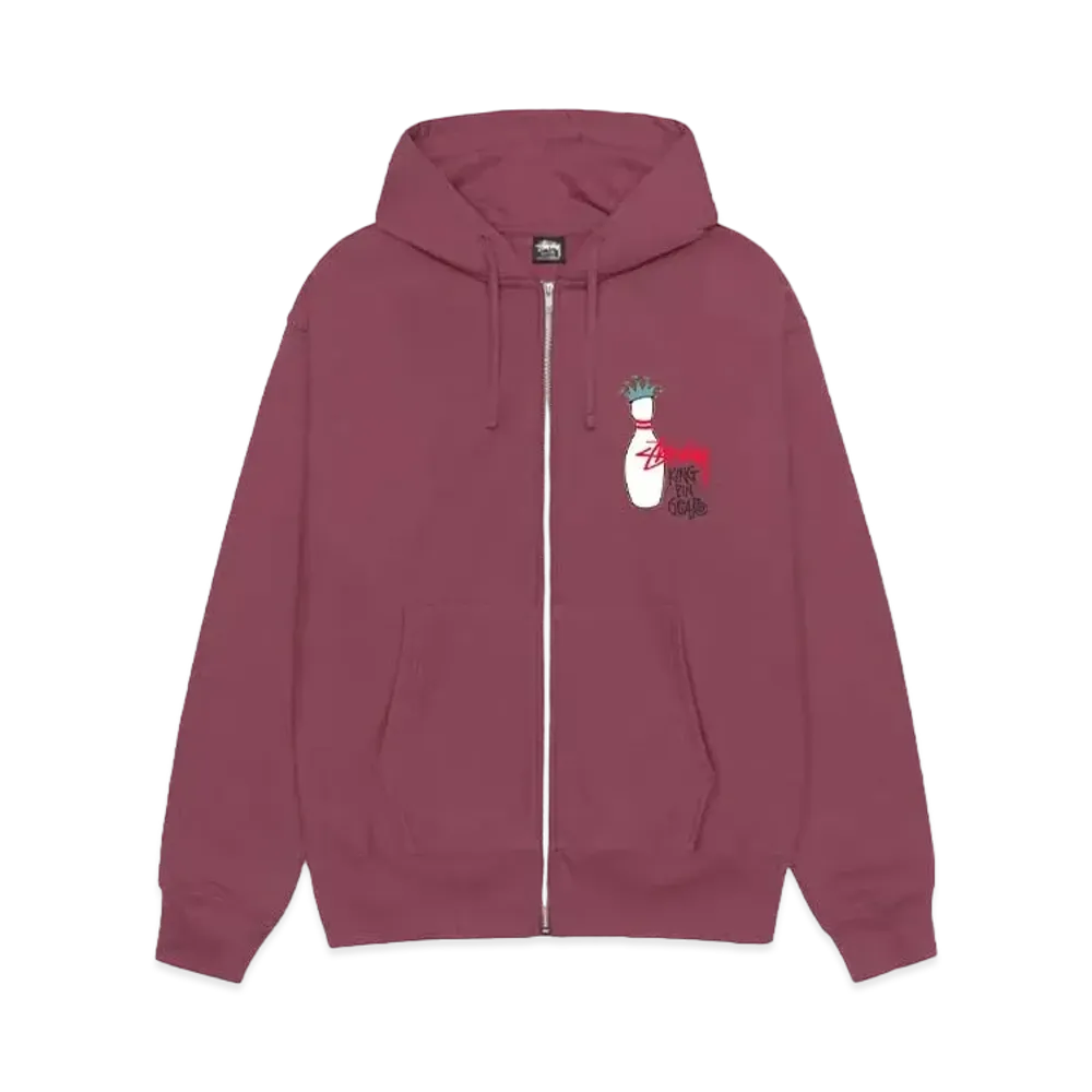 Stussy Kingpin Zip Hoodie "Oxblood" (FA24)