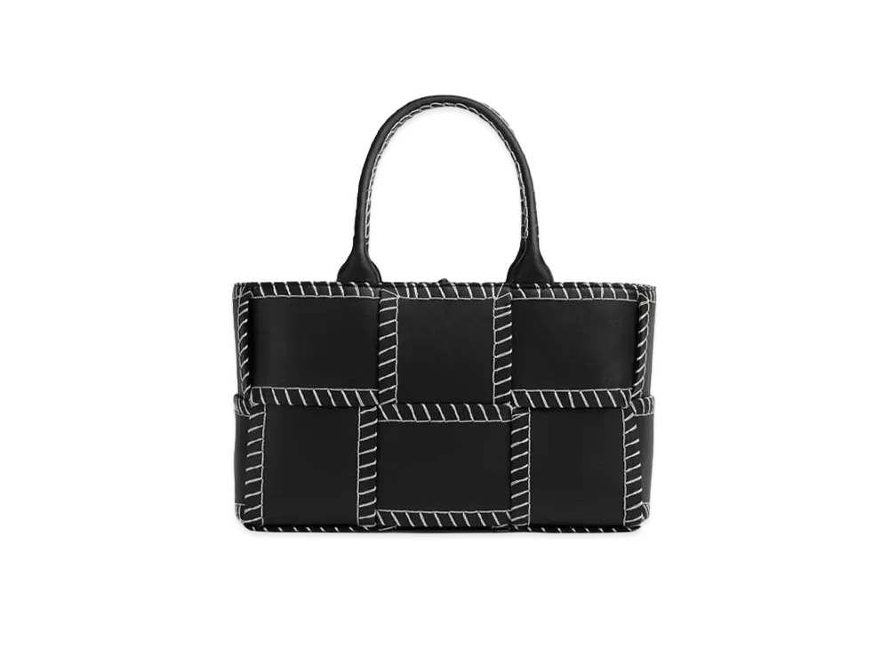 Bottega Veneta Arco Small Tote Overlock Stitching "Black/Silver"