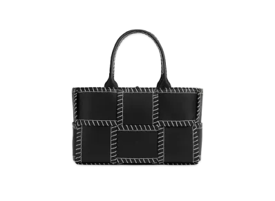 Bottega Veneta Arco Small Tote Overlock Stitching "Black/Silver"