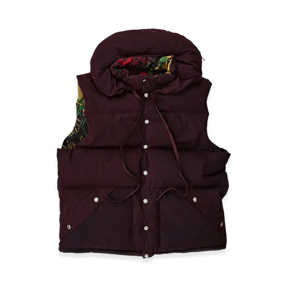 NICENESS Henri Down Vest "Red/Flower"