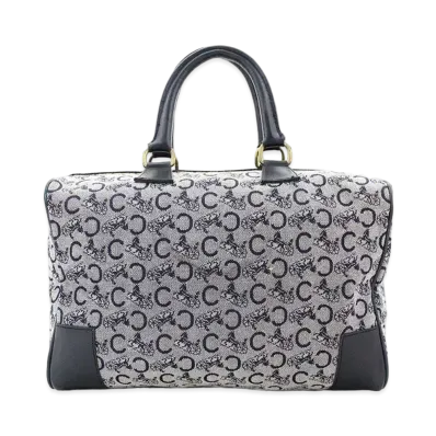 CELINE C Blason Mini Boston Bag "Gray"