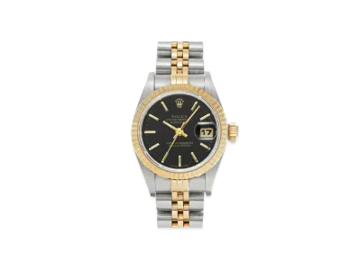 ROLEX Lady-Datejust "Black/Stainless Steel/Yellow Gold"