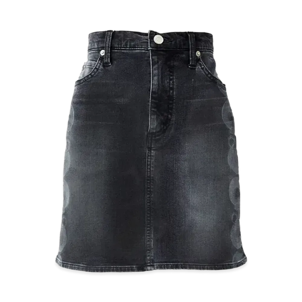HYSTERIC GLAMOUR Snake Loop Tight Denim Skirt "Black"
