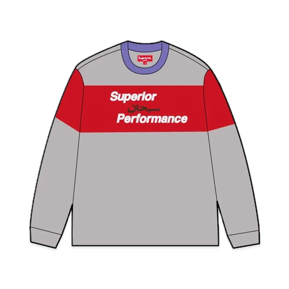 Supreme Arabic Mesh L/S Top "Grey"