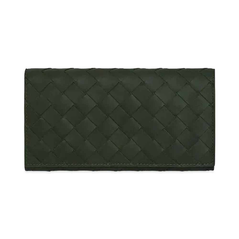 Bottega Veneta Intrecciato Calfskin Bi-fold Wallet "Camping"