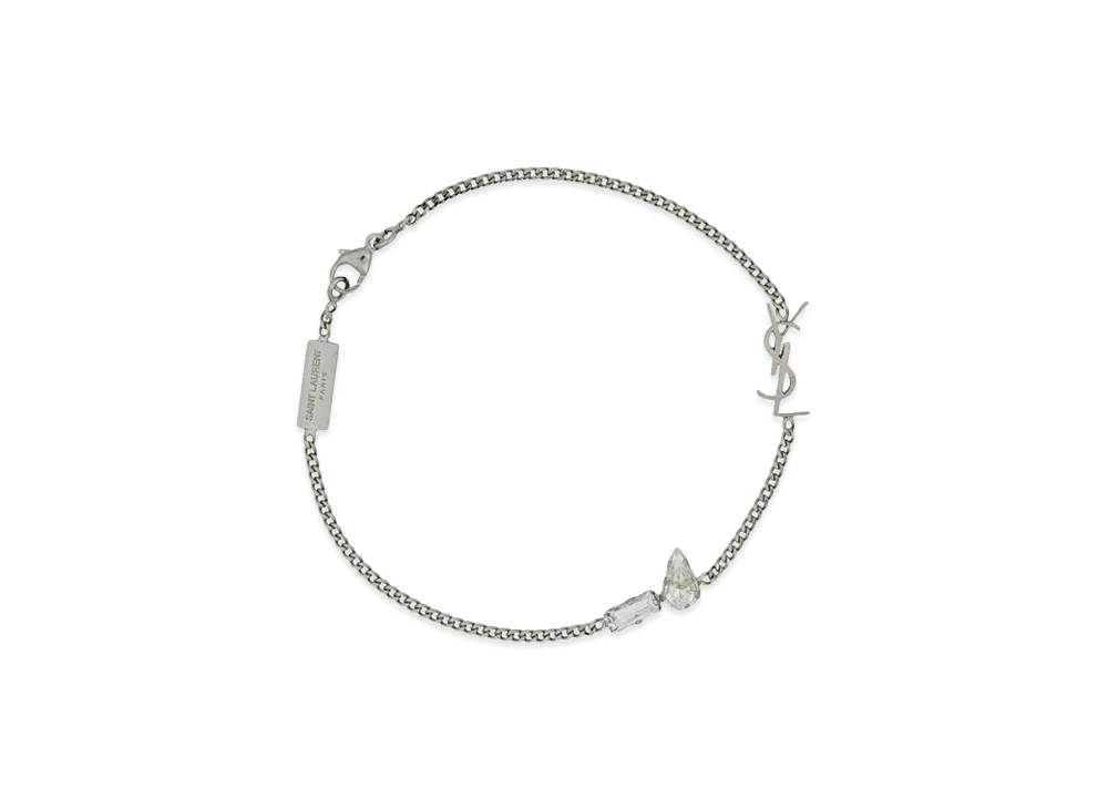 Saint Laurent Bracelet With Charm "Cassandre" "Silver"