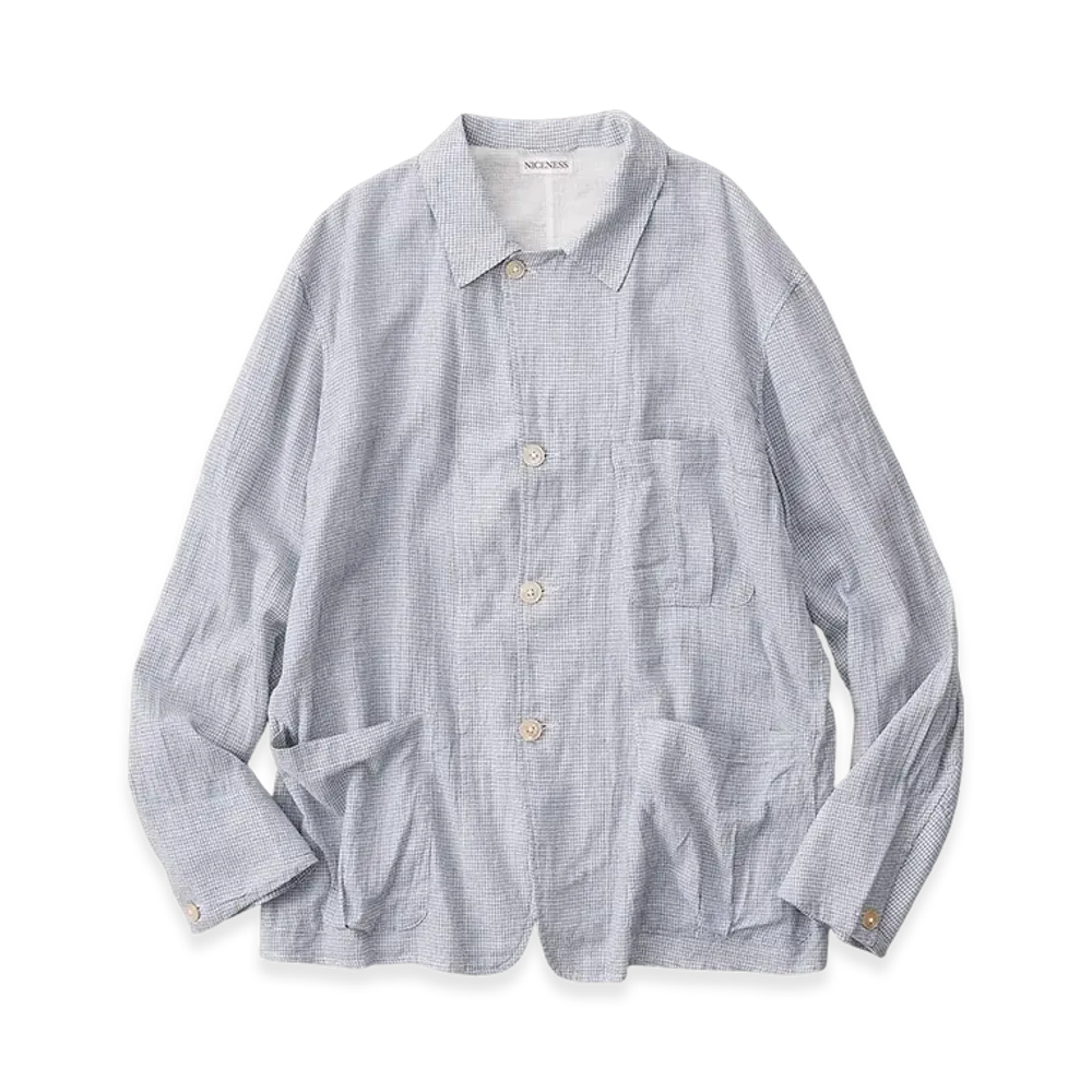 NICENESS Dmello Ripstop Box Tuck Coverall "Dull Blue"