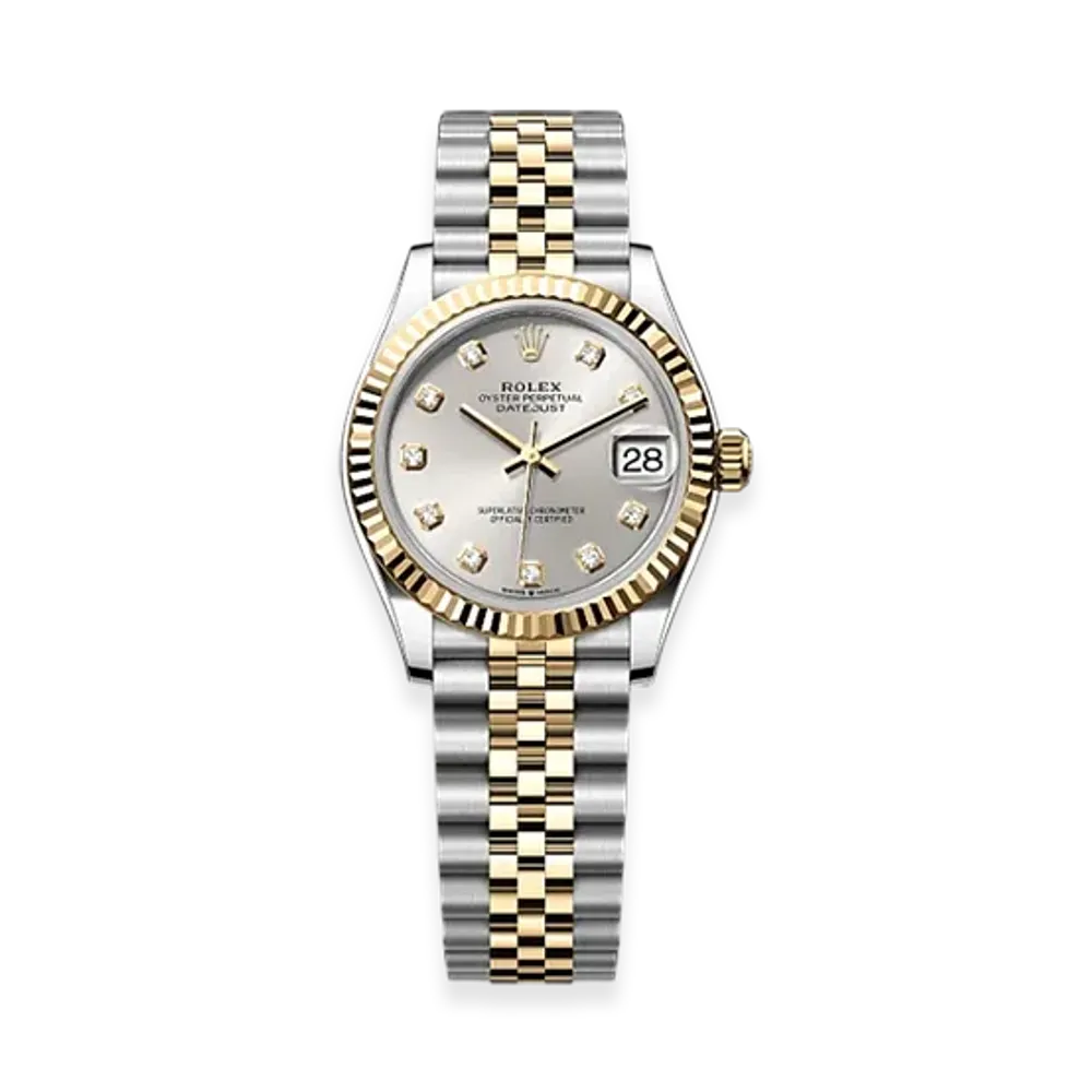 ROLEX Datejust 31mm Oystersteel & Yellow Gold 278273 "White"
