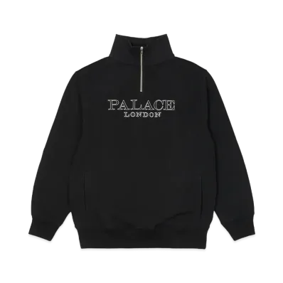 PALACE 1/4 ZIP FUNNEL "Black"